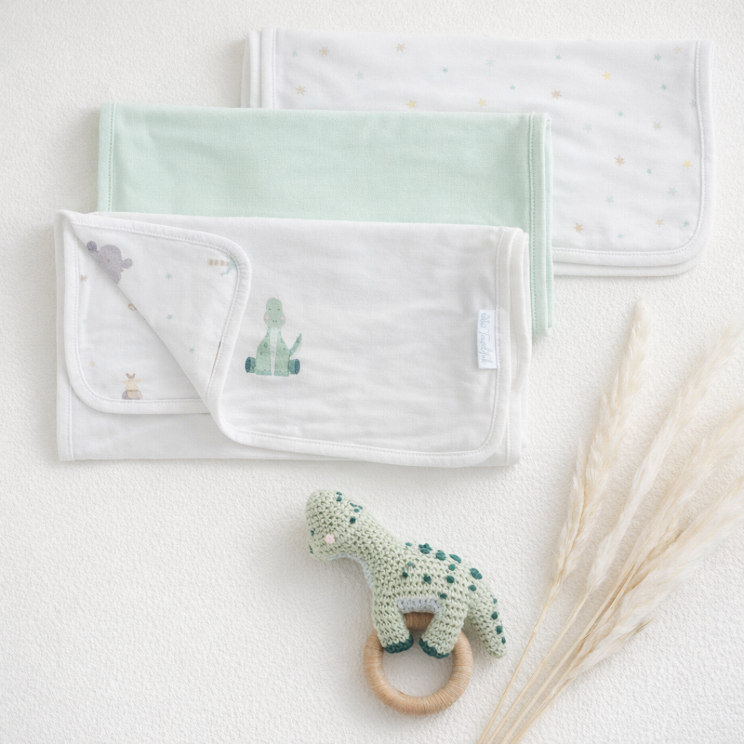 Burp Cloths (Set of Three)