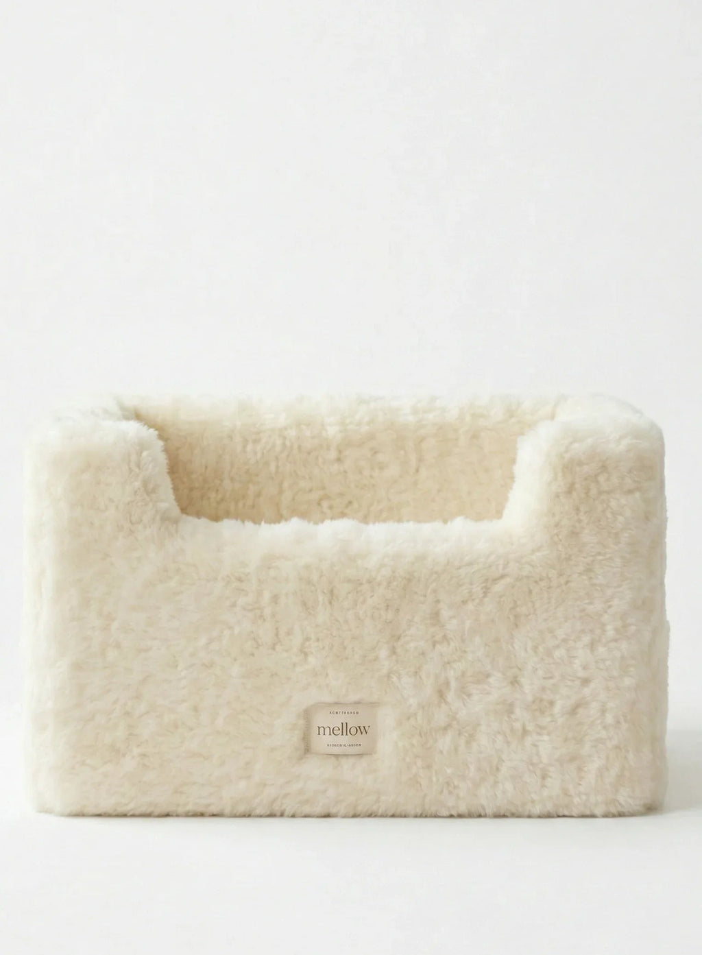 Natural Wool Dog Carrier - White