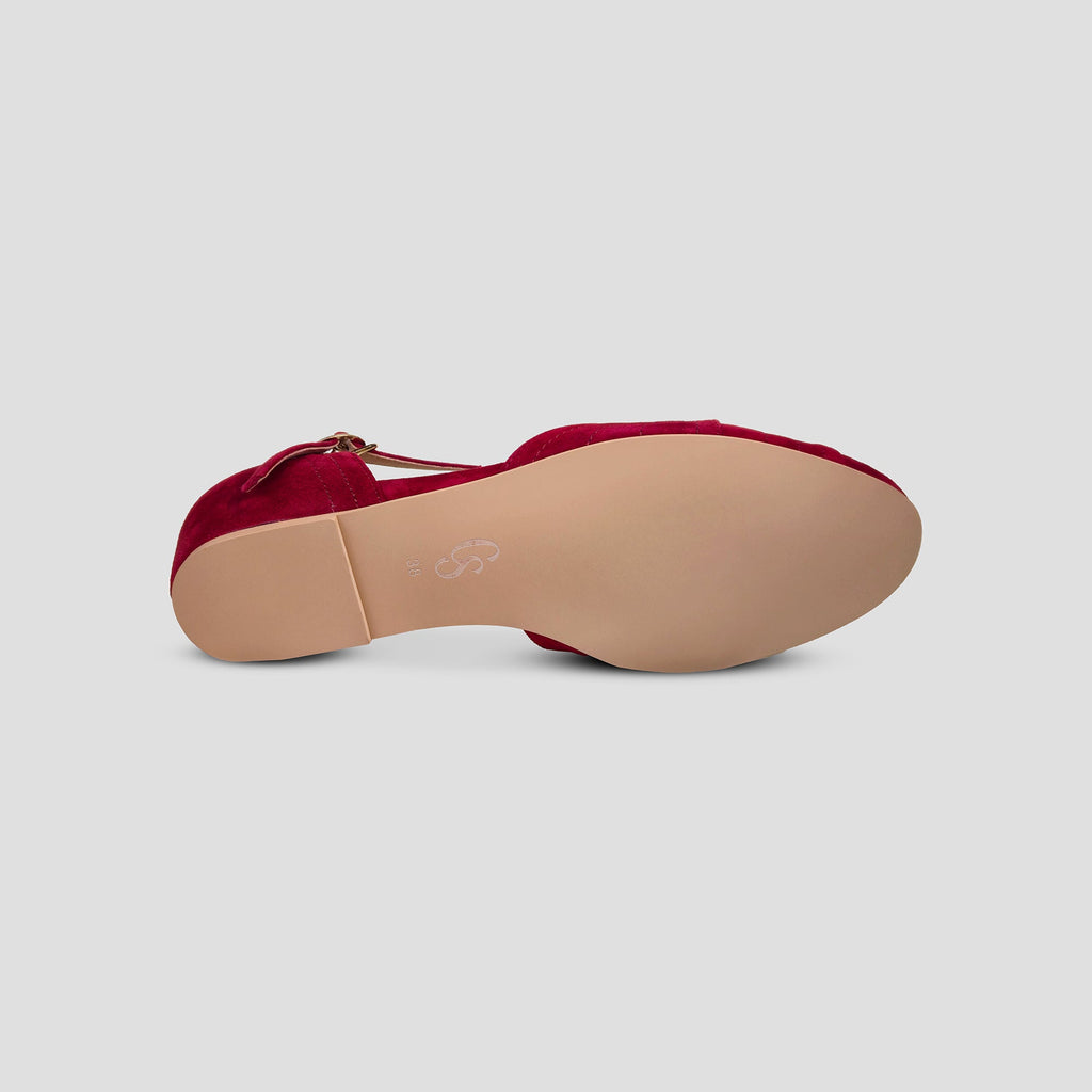 London (Wine Red Suede)