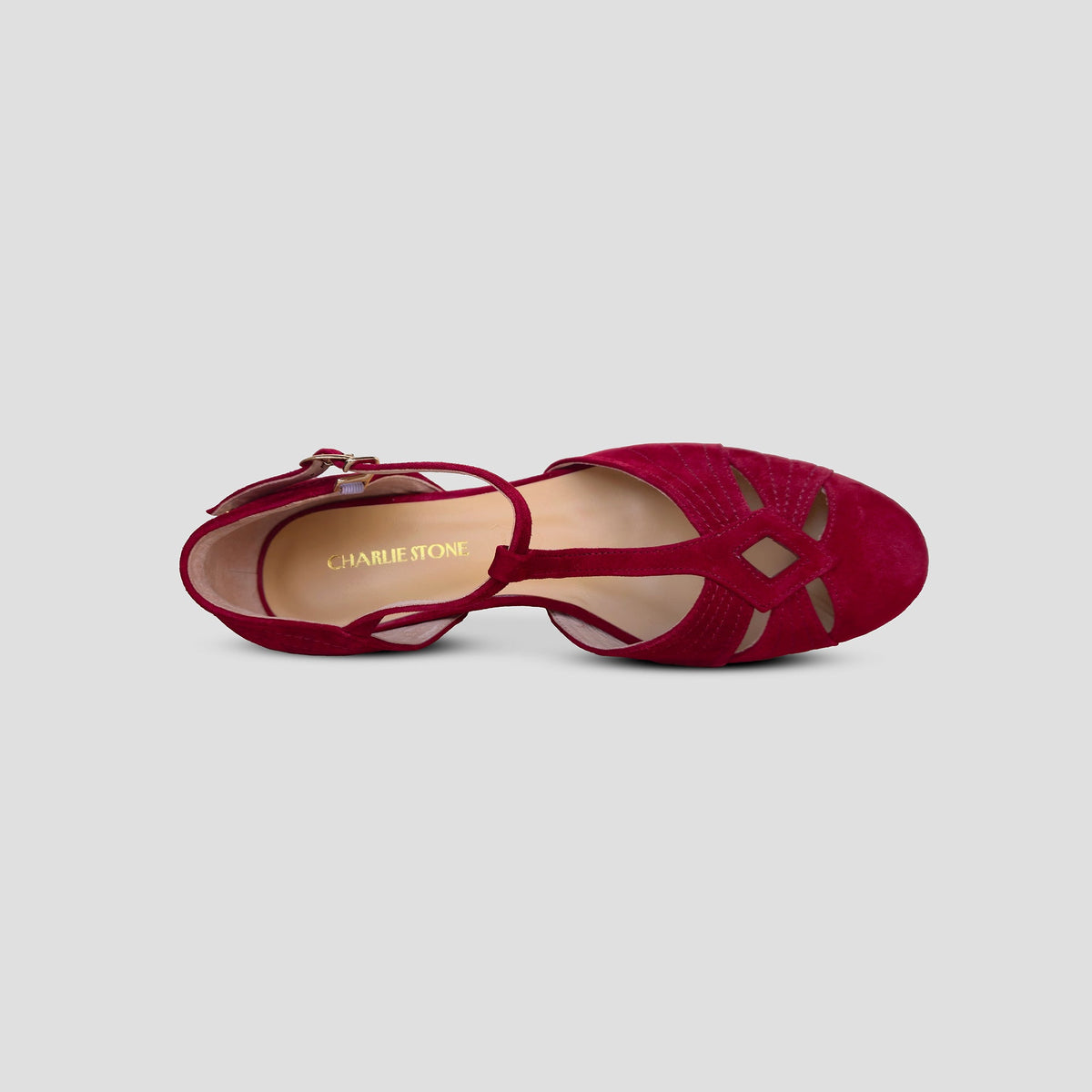 London (Wine Red Suede)